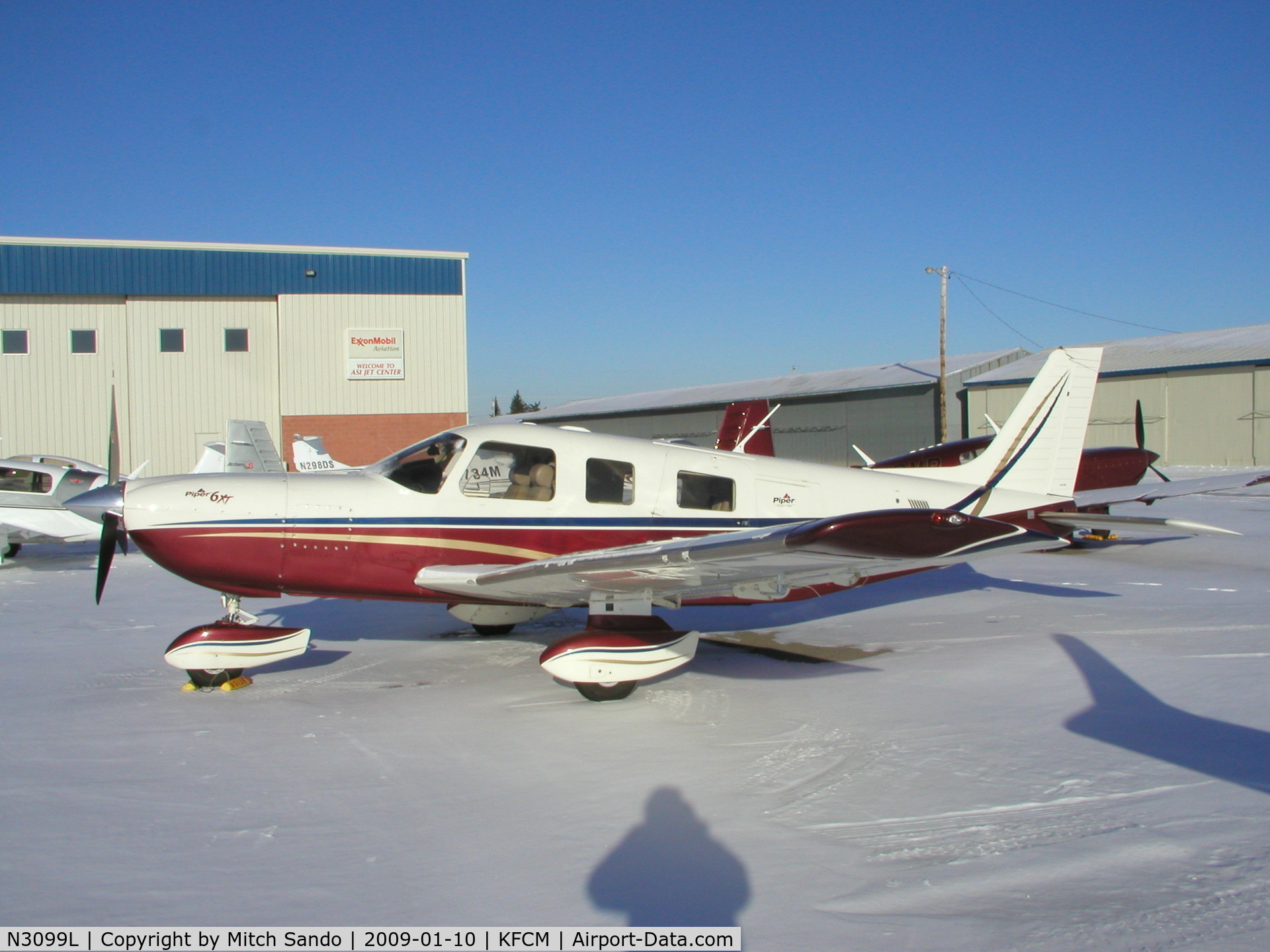 N3099L, 2005 Piper PA-32-301XTC Saratoga C/N 3255032, Parked on the ramp at ASI.