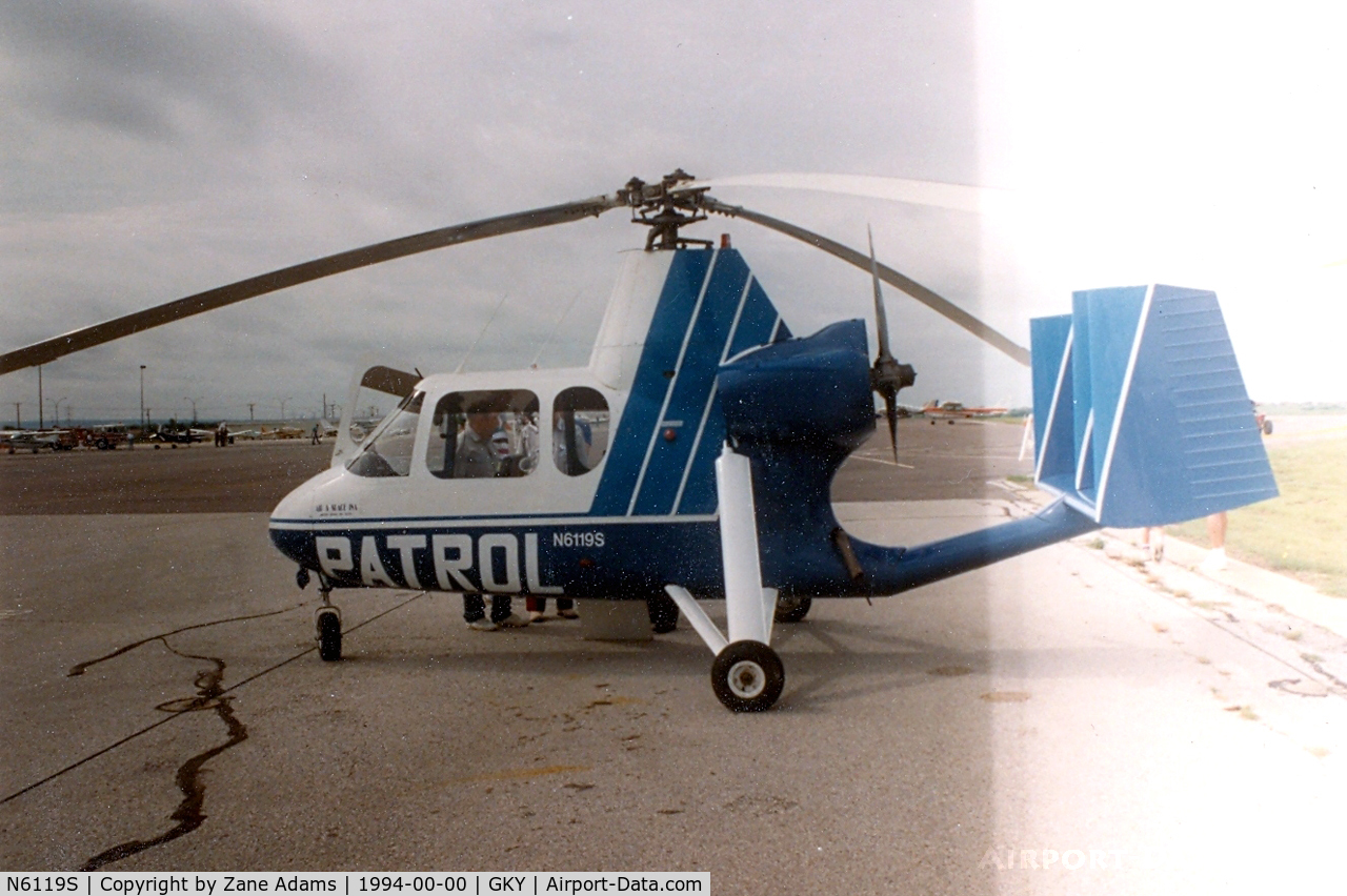 N6119S, 1965 Air & Space America Inc 18A C/N 18-25, Gyrocopter patrol demonstrtor at Arlington Muni
