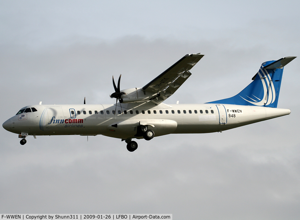 F-WWEN, 2009 ATR 72-212A C/N 848, C/n 0848 - To be OH-ATK