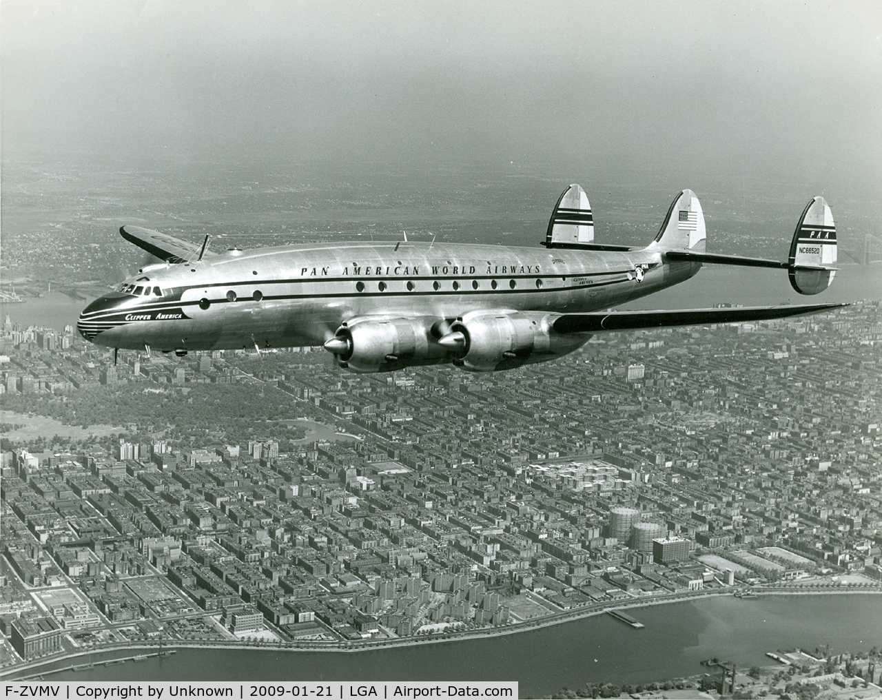 F-ZVMV, Lockheed L-749A-79-22 Constellation C/N 2503, Pan Ammerican World Airways L749 - registered as NC86520