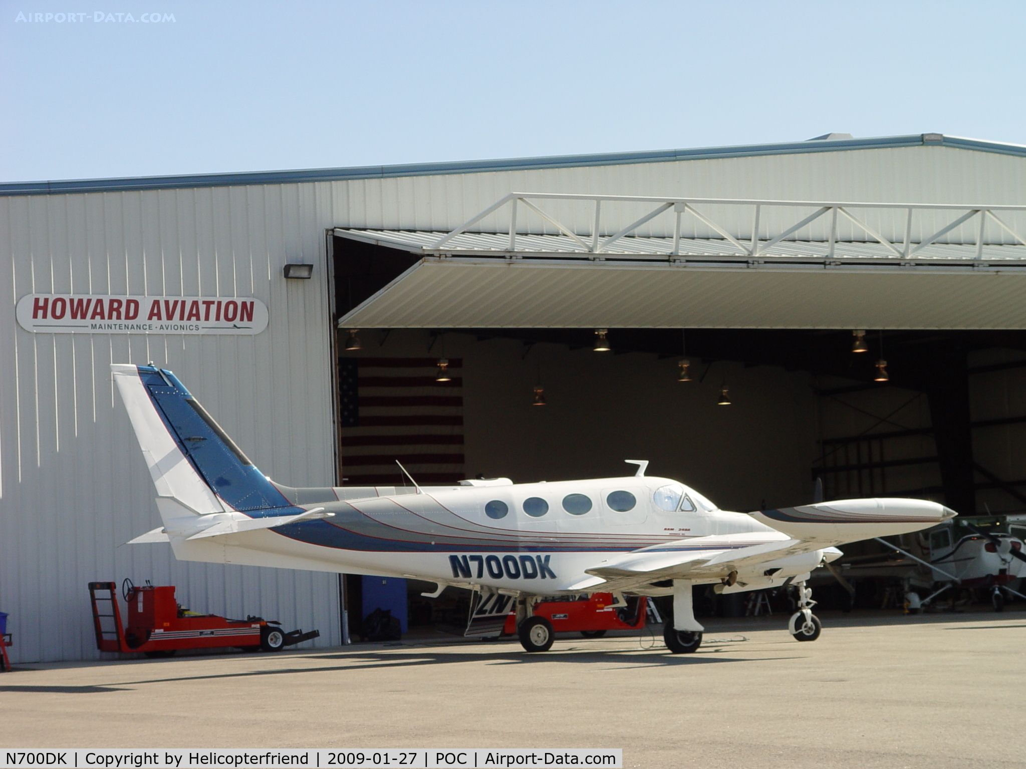 N700DK, 1980 Cessna 340A C/N 340A1038, Waiting to be checked at Howard Aviation at Brackett Airport