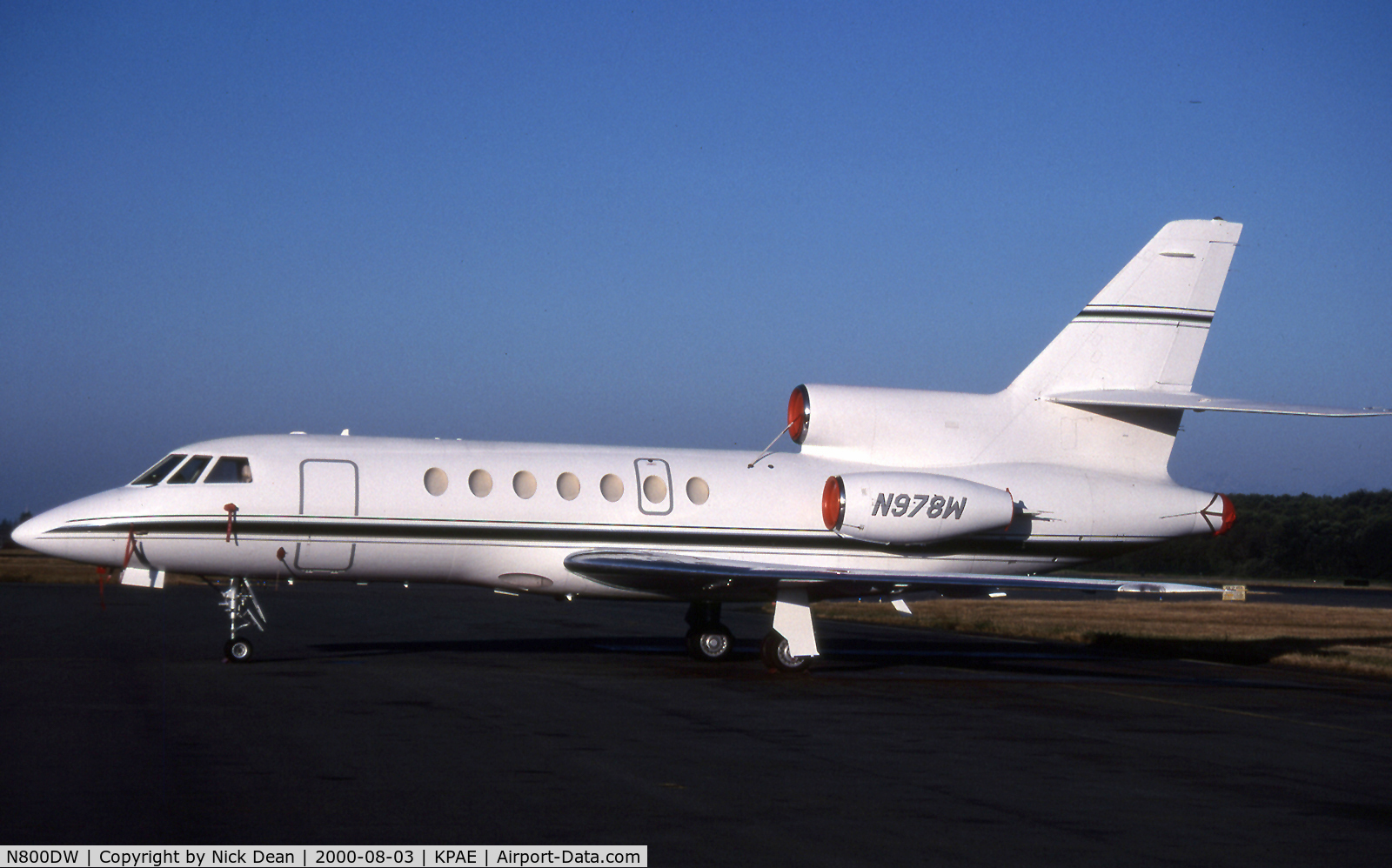 N800DW, 1981 Dassault Falcon 50 C/N 49, Seen here as N978W this airframe is currently registered N800DW as posted