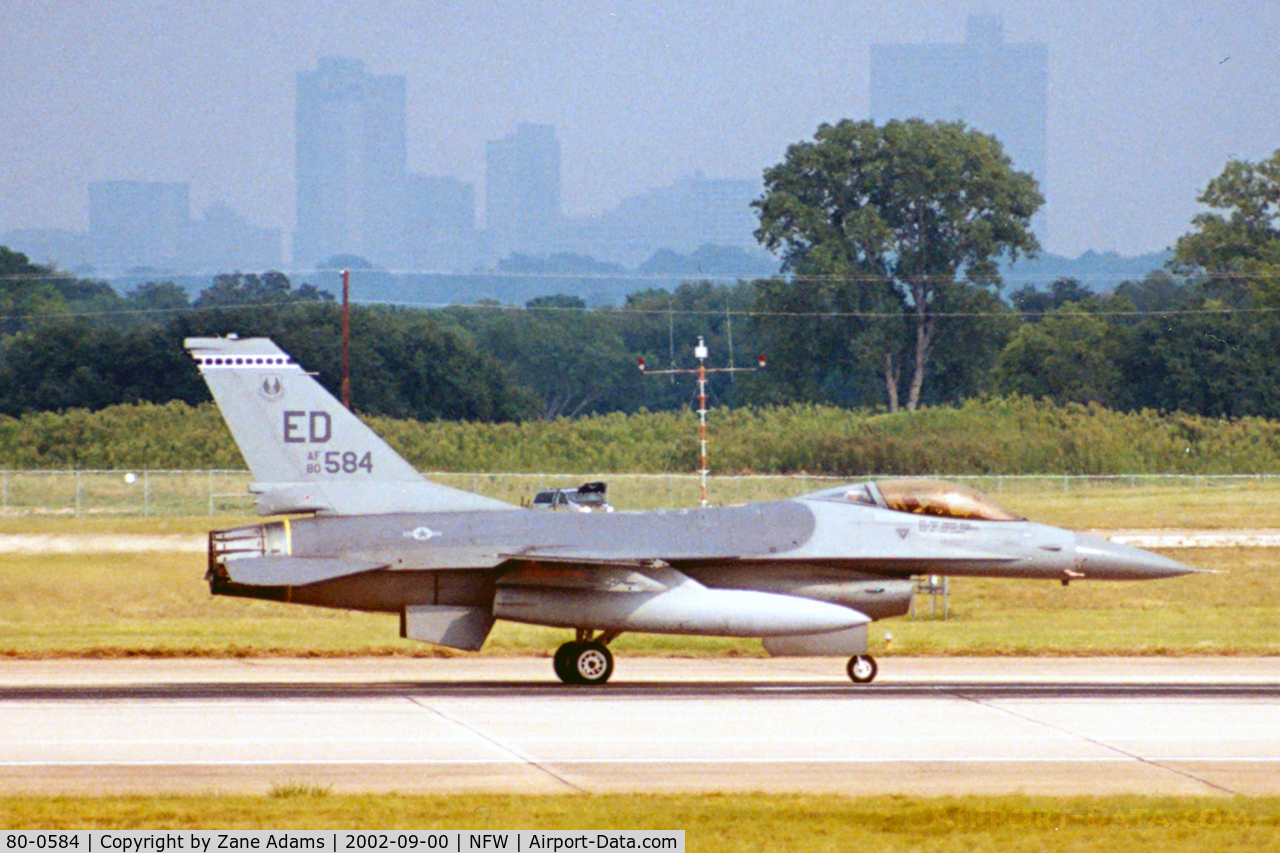 80-0584, General Dynamics F-16A Fighting Falcon C/N 61-305, At Carswell AFB