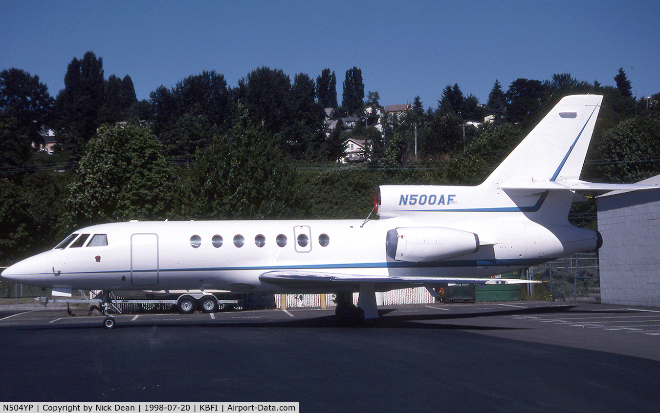 N504YP, Dassault-Breguet Falcon 50 C/N 170, Seen here as N500AF this airframe is currently N504YP as posted