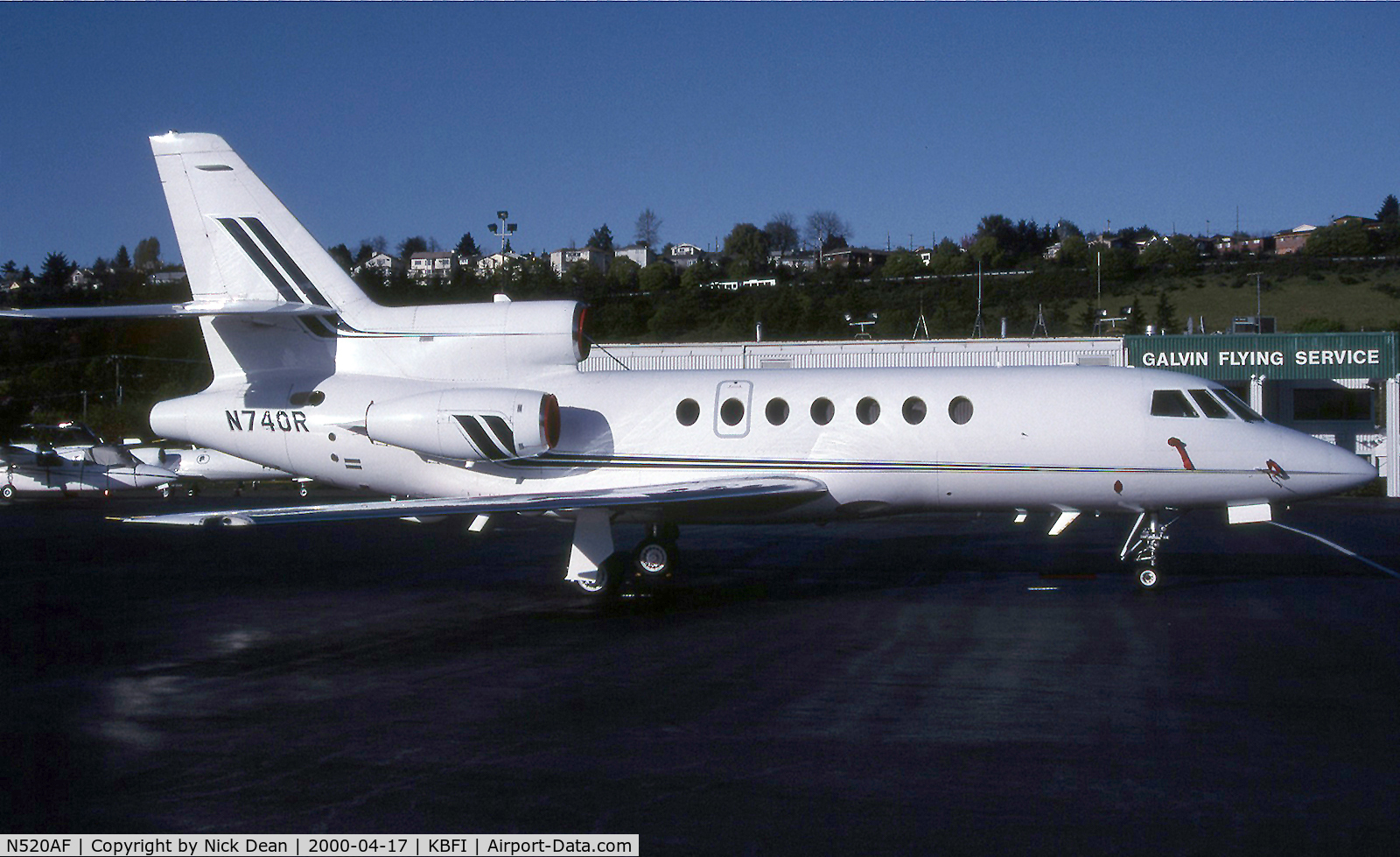 N520AF, 1994 Dassault Falcon 50 C/N 247, Seen here as N740R prior to become N520AF as posted