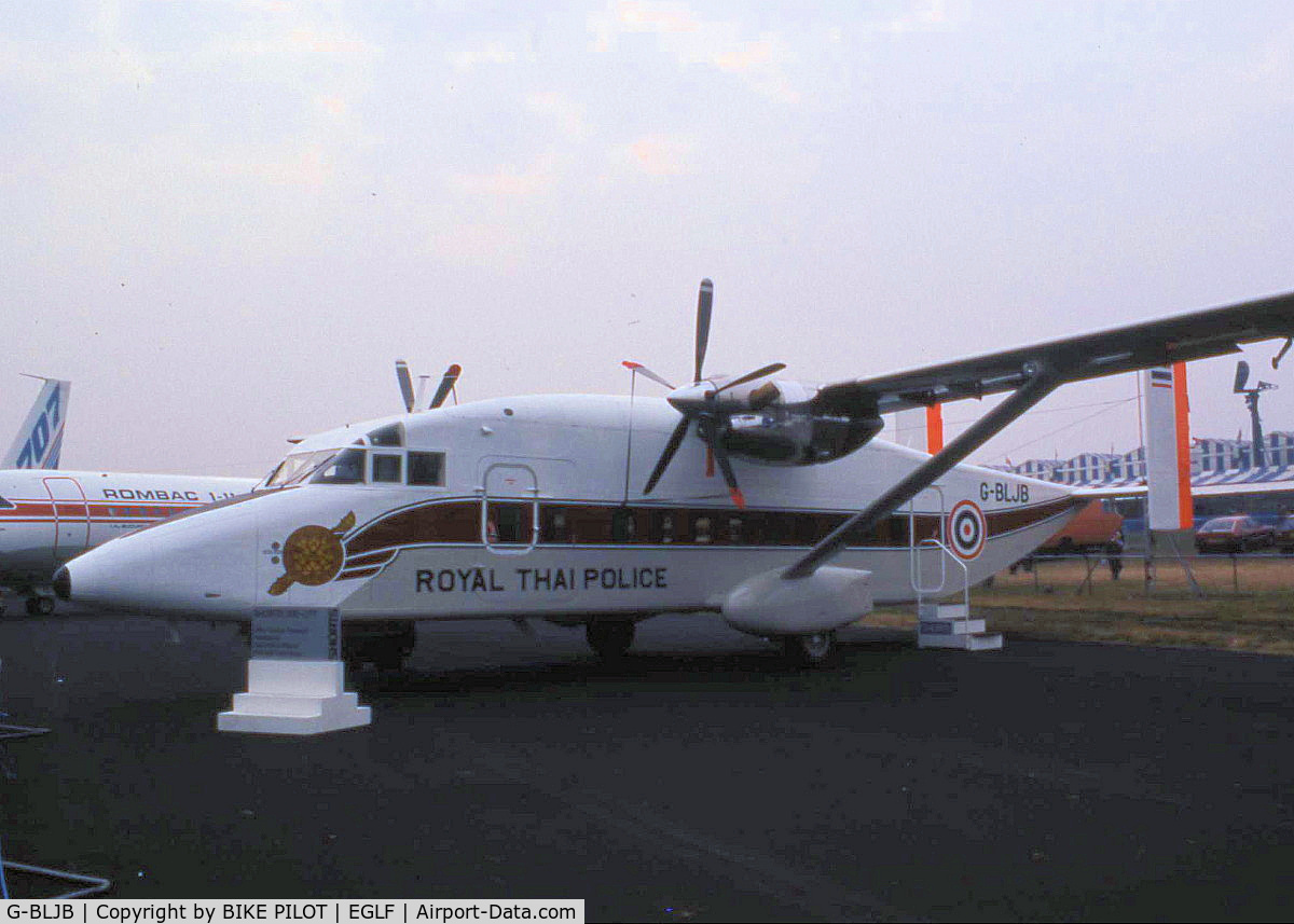 G-BLJB, 1984 Short 330-100 C/N SH.3099, FARNBOROUGH AIRSHOW 1984