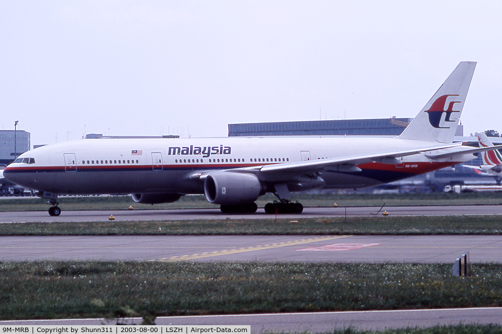 9M-MRB, 1997 Boeing 777-2H6/ER C/N 28409, Rolling for departure...