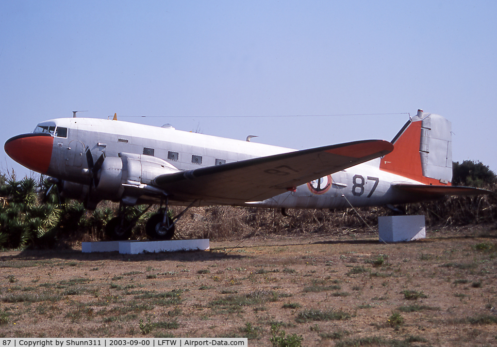 87, 1942 Douglas DC-3A-360 (C-47) C/N 4579, Preserved French Navy DC-3 at the Nimes-Garons Navy Base