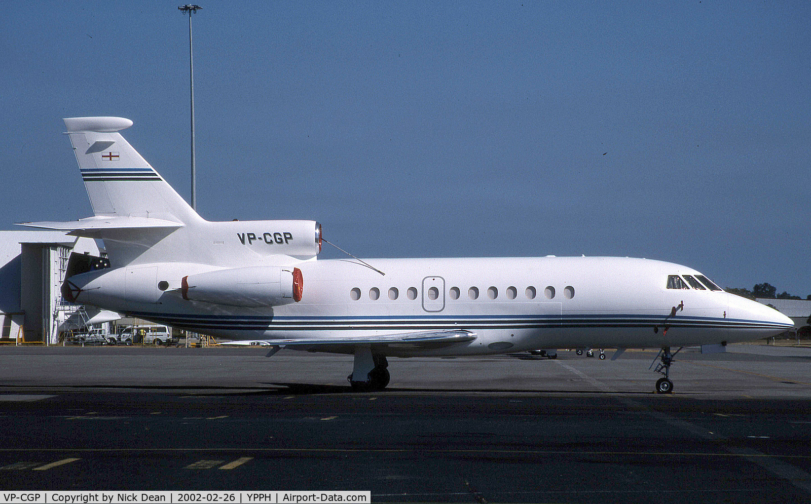 VP-CGP, 1997 Dassault Falcon 900B C/N 163, YPPH