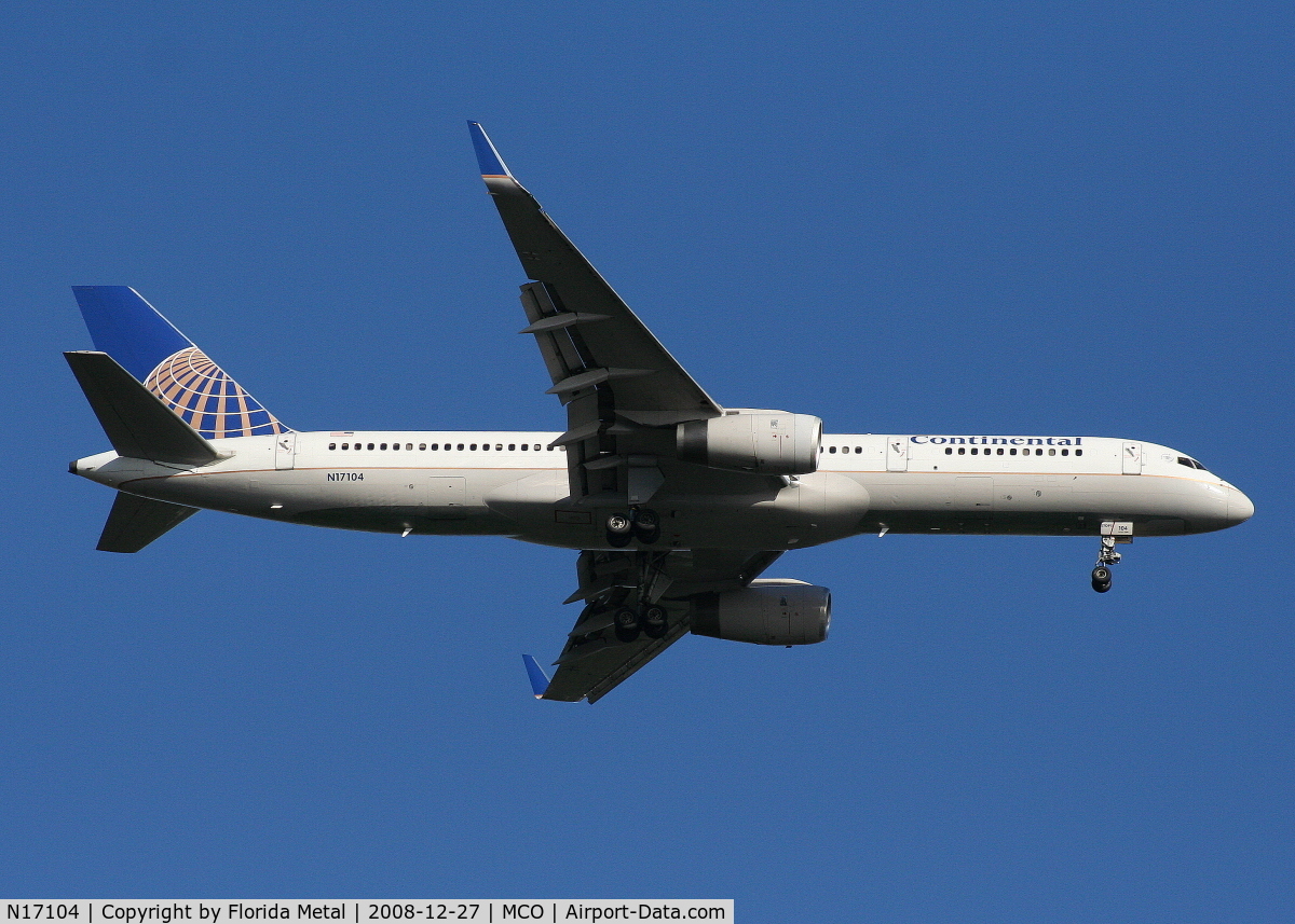 N17104, 1994 Boeing 757-224 C/N 27294, Continental 757-200