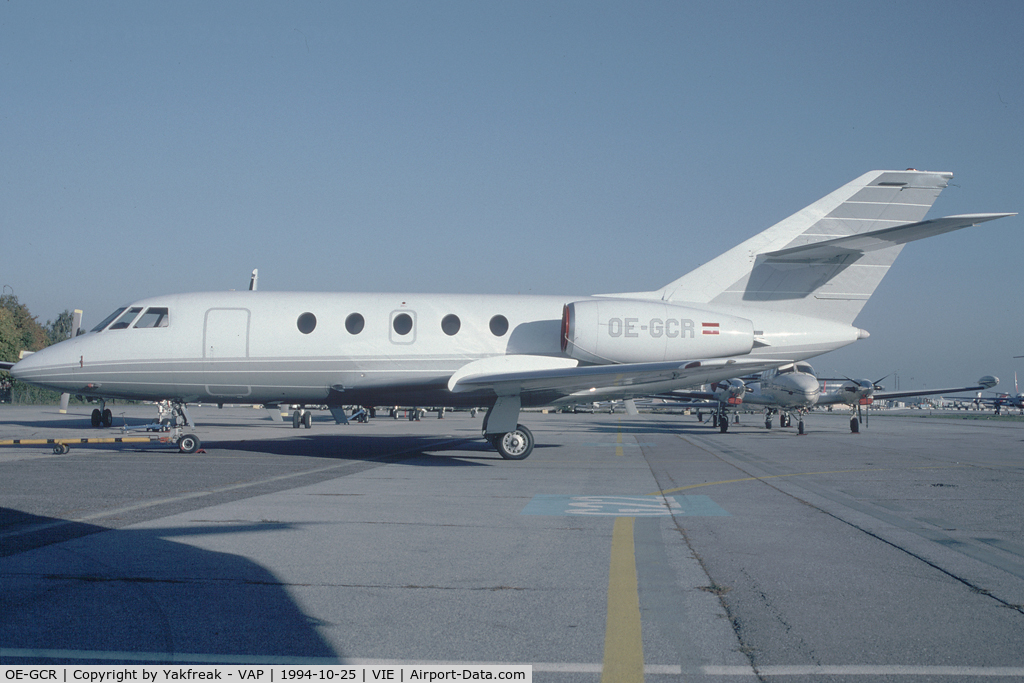 OE-GCR, 1969 Dassault Falcon (Mystere) 20D-5 C/N 191, jetair Falcon 20