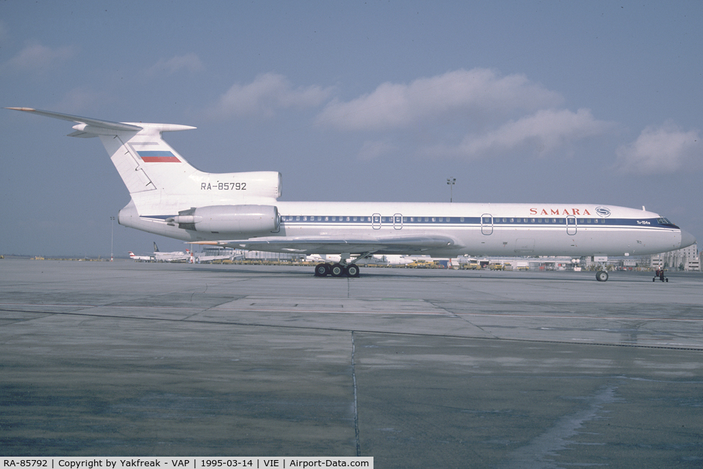 RA-85792, 1993 Tupolev Tu-154M C/N 93A976, Samara Airlines Tupolev 154