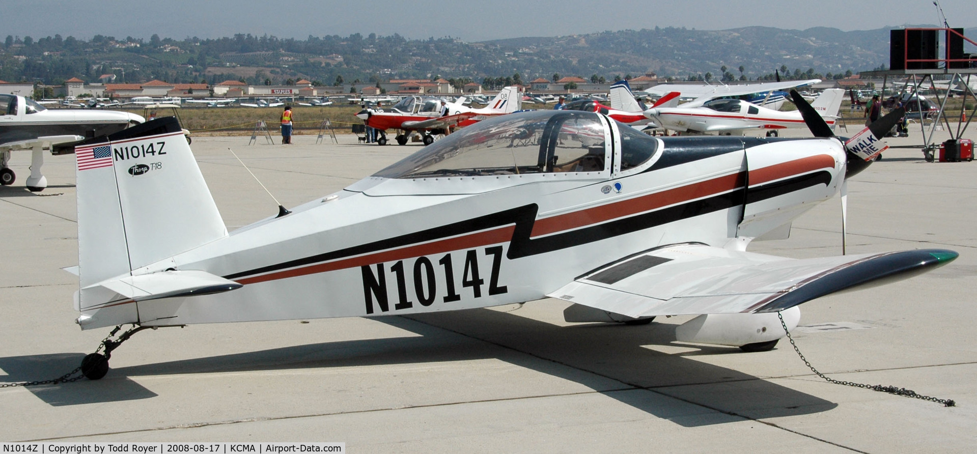 N1014Z, 1970 Thorp T-18 Tiger C/N 108, Camarillo Airshow 2008