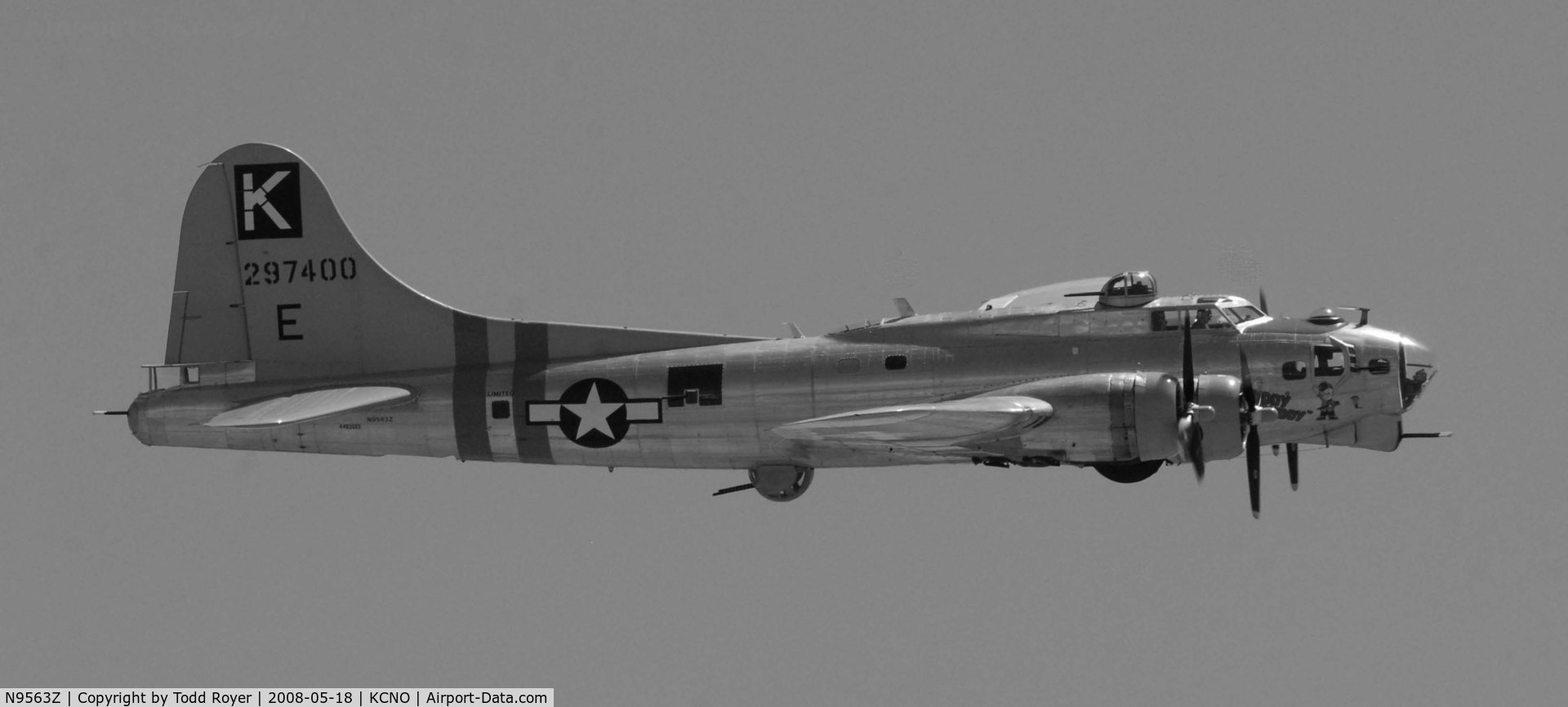 N9563Z, 1944 Boeing B-17G Flying Fortress C/N 32204, Chino Airshow 2008