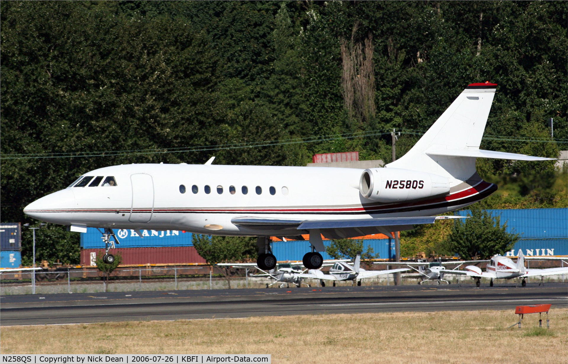 N258QS, 2001 Dassault Falcon 2000 C/N 158, KBFI
