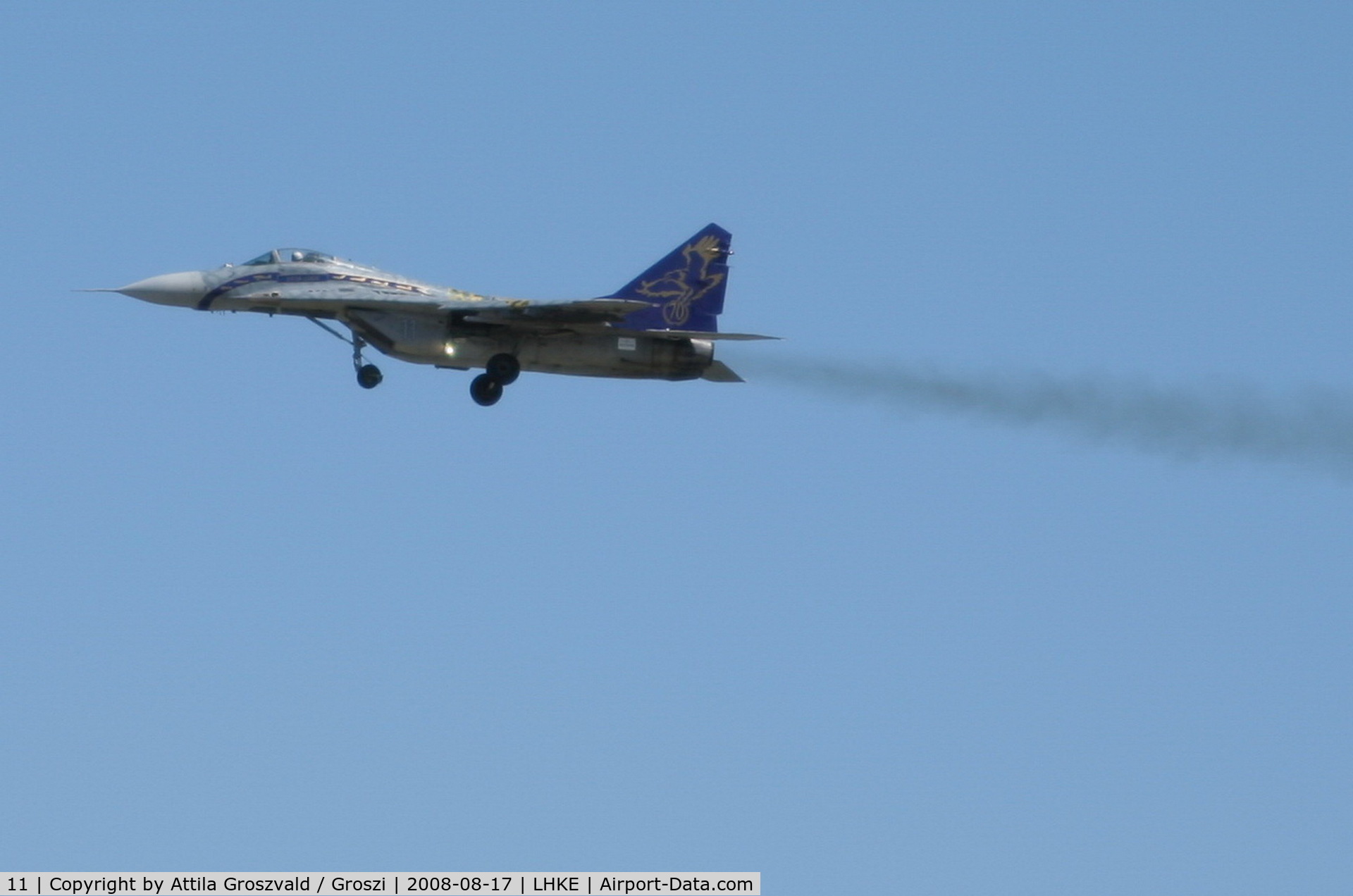 11, Mikoyan-Gurevich MiG-29B C/N 2960535161/4604, 2. VS (fighter sq.) 