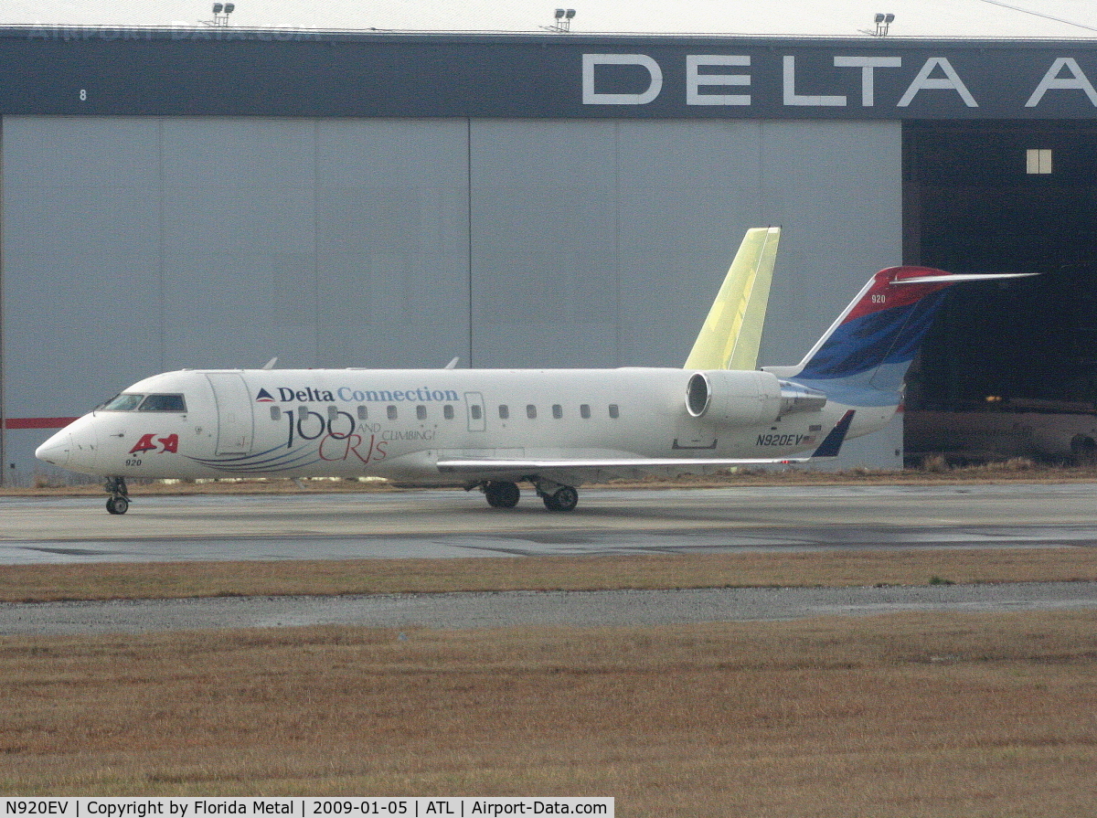 N920EV, 2003 Bombardier CRJ-200ER (CL-600-2B19) C/N 7810, ASA CRJ-200