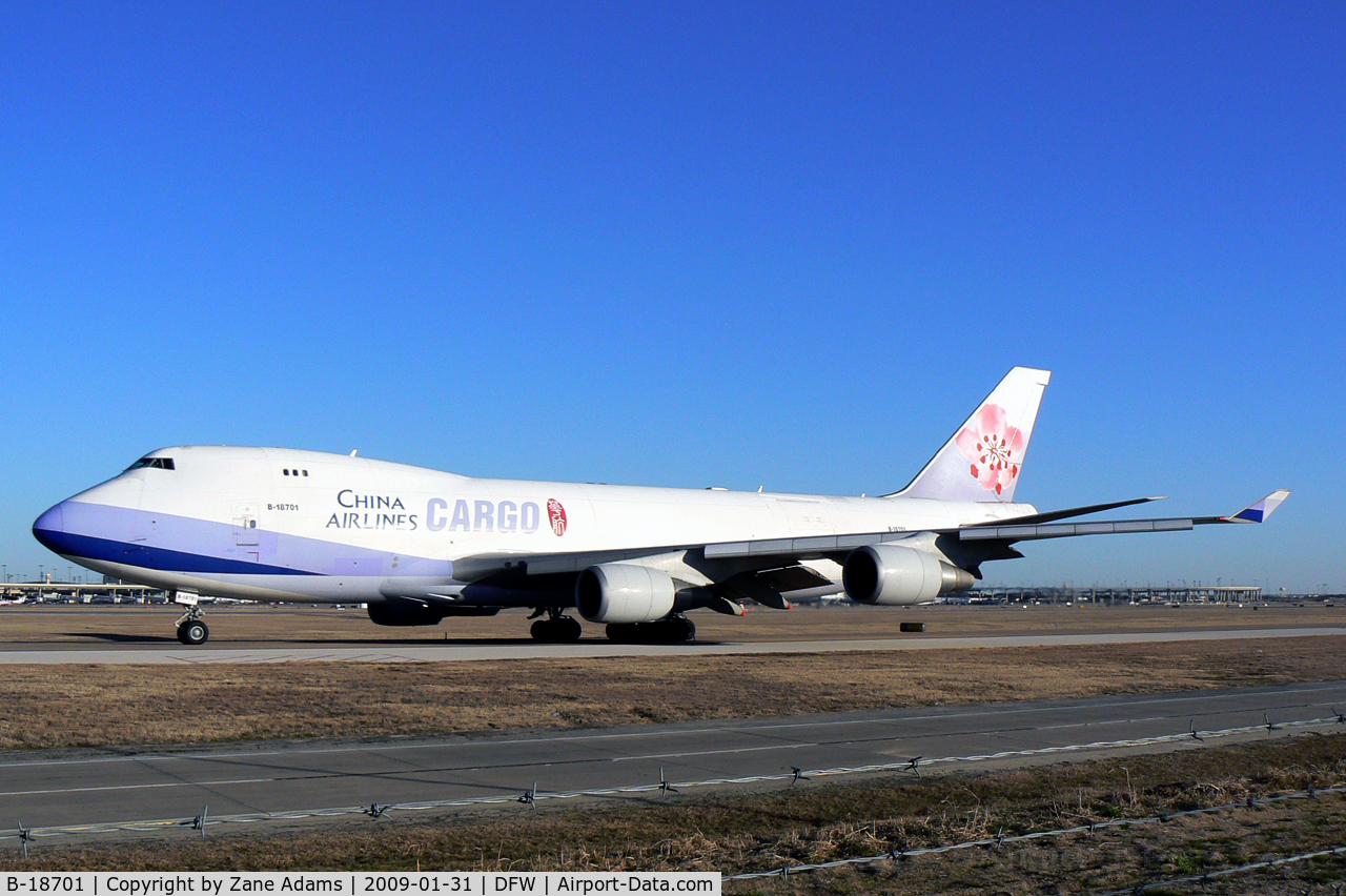 B-18701, 2000 Boeing 747-409F/SCD C/N 30759, China Air Cargo at DFW