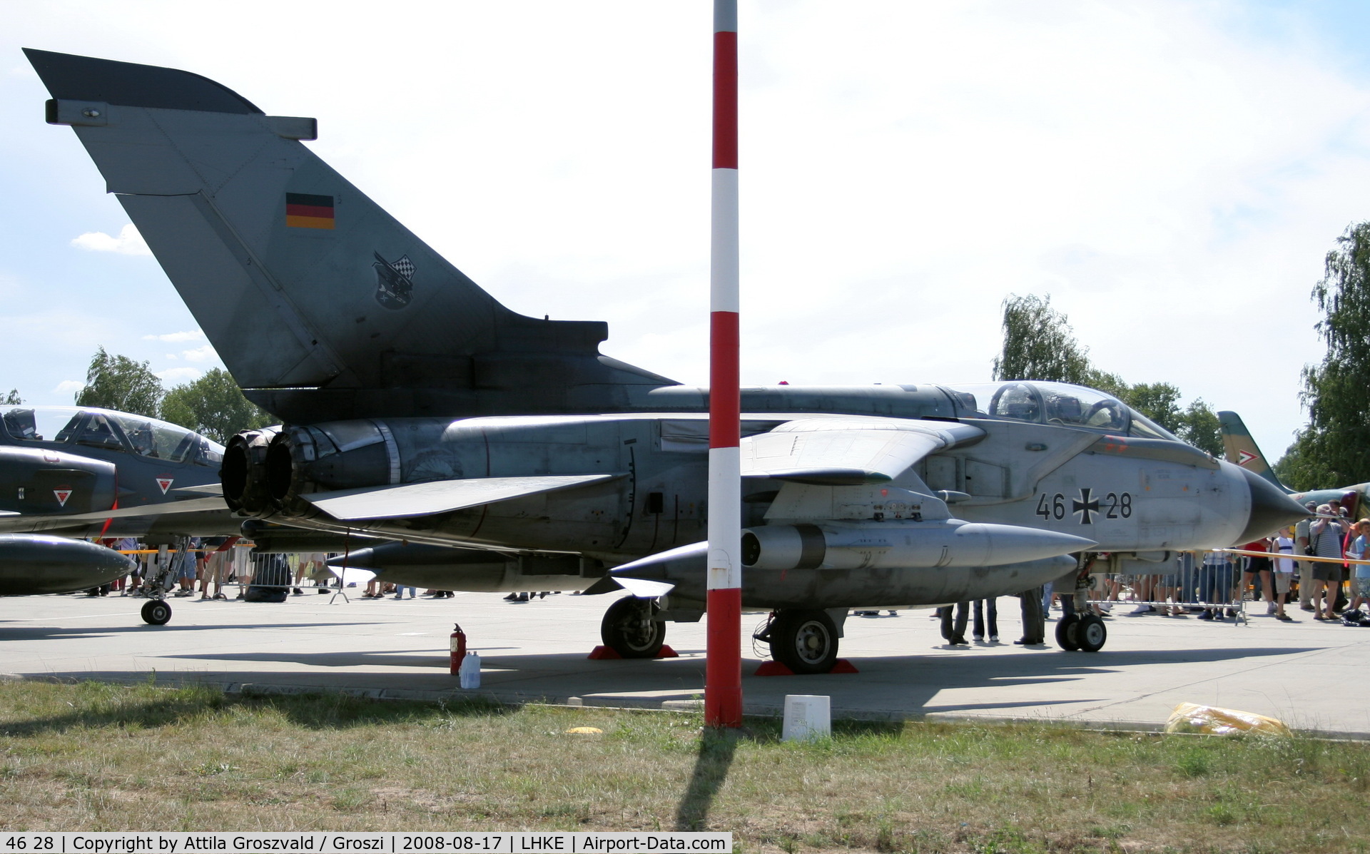 46 28, Panavia Tornado ECR C/N 830/GS261/4328, Kecskemét, Hungarian Air-Forces Base / LHKE / Hungary - Airshow '2008