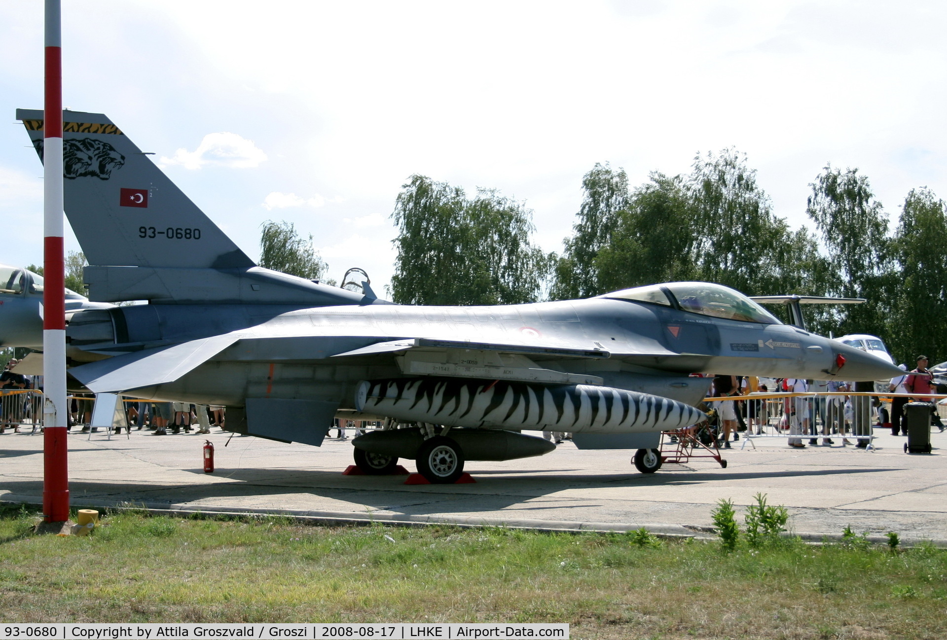 93-0680, TUSAS F-16CJ Fighting Falcon C/N HC-24, Kecskemét, Hungarian Air-Forces Base / LHKE / Hungary - Airshow '2008