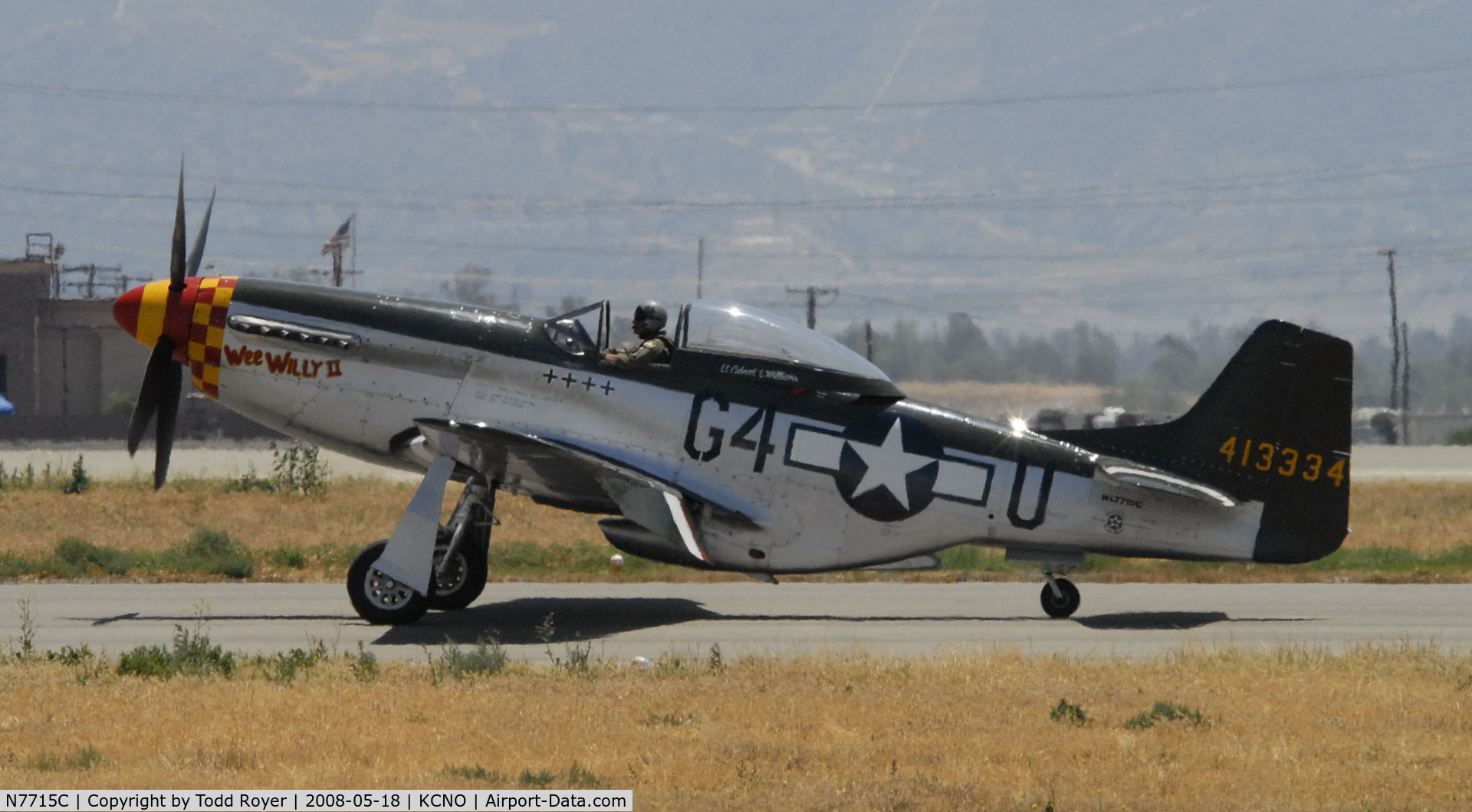 N7715C, 1944 North American P-51D C/N 44-84961A (124-44817), Chino Airshow 2008
