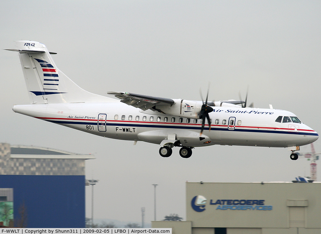 F-WWLT, 2009 ATR 42-500 C/N 801, C/n 801 - First ATR42-500 for Air Saint Pierre