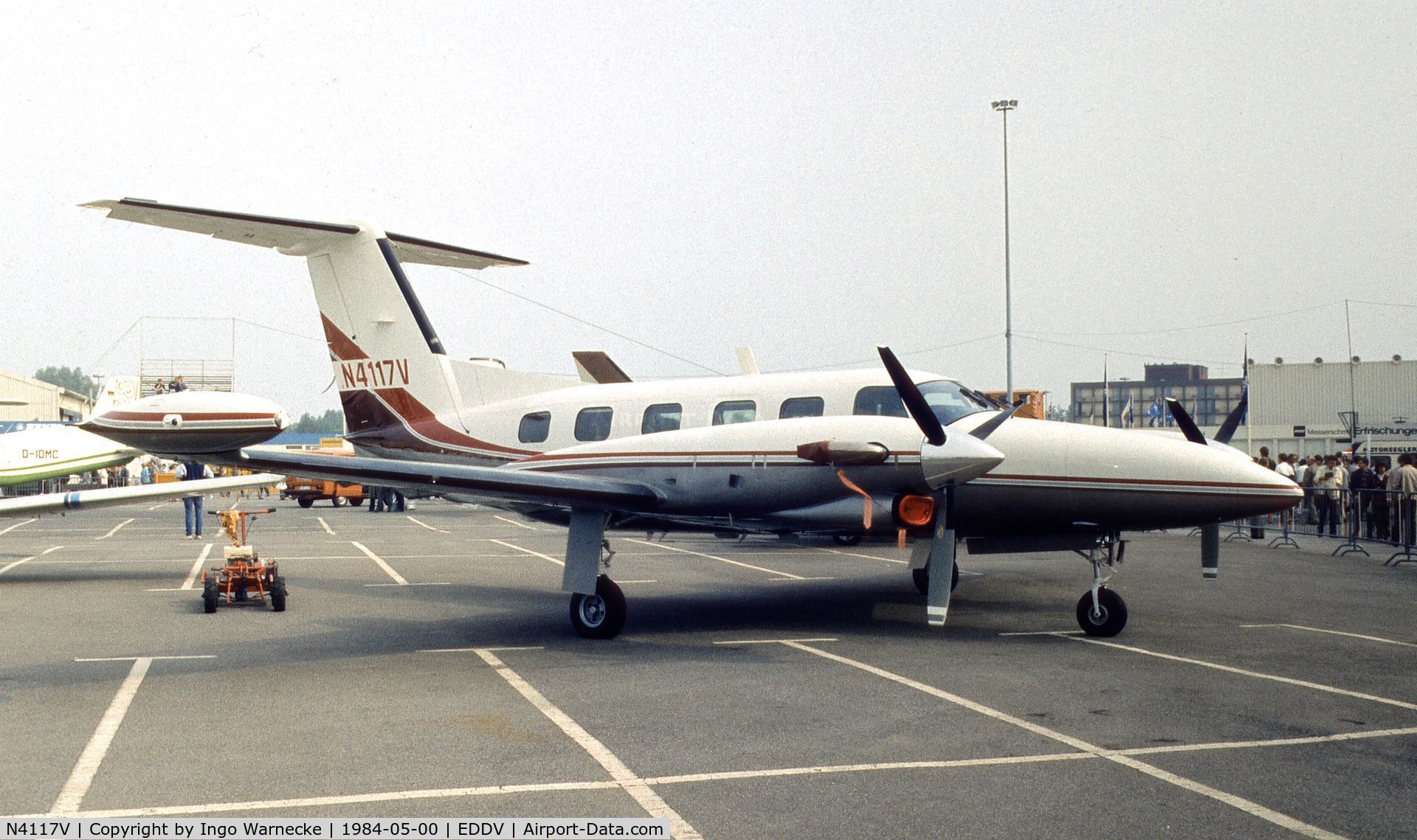 N4117V, 1984 Piper PA-42-720 Cheyenne IIIA C/N 42-5501018, Piper PA-41-720 Cheyenne IIIA at the ILA 1984, Hannover