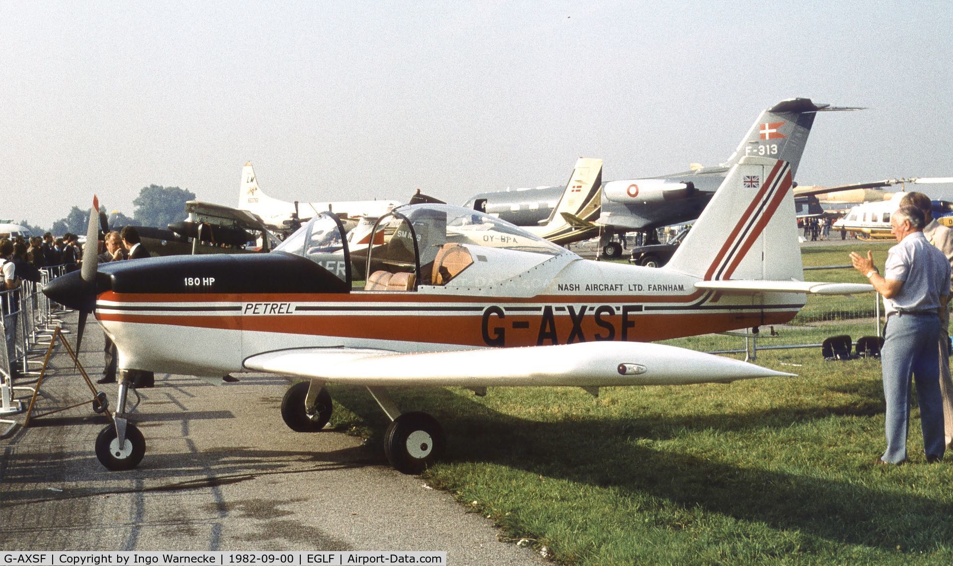 G-AXSF, 1980 Nash Petrel C/N P.003, Nash Petrel at Farnborough International 1982