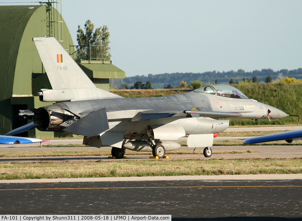FA-101, SABCA F-16AM Fighting Falcon C/N 6H-101, Used as spare during LFMO Airshow 2008