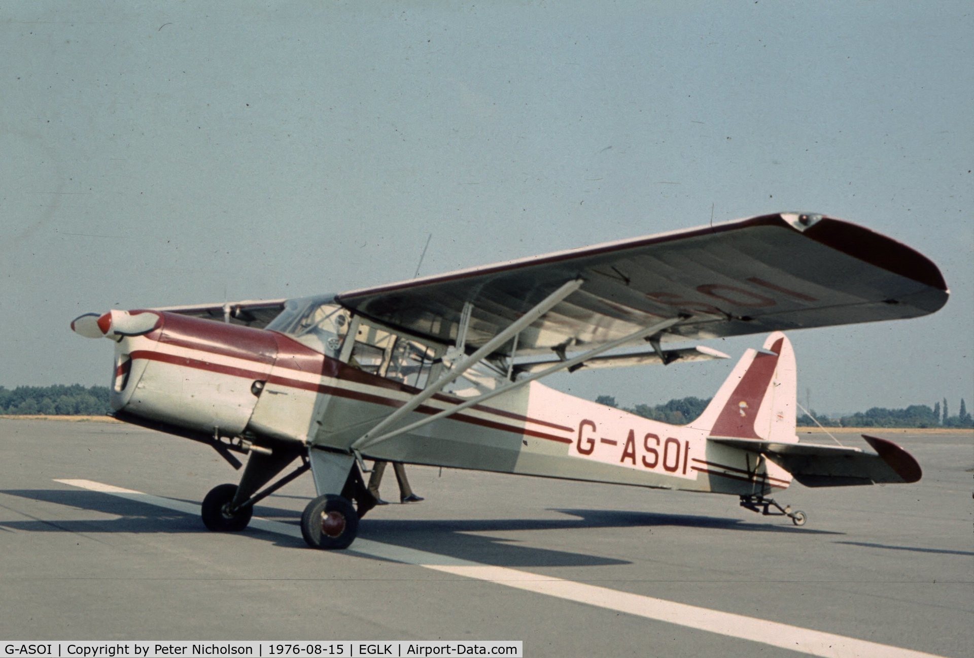 G-ASOI, 1964 Beagle A-61 Terrier 2 C/N B.627, This Terrier attended the 1976 Blackbushe Fly-in