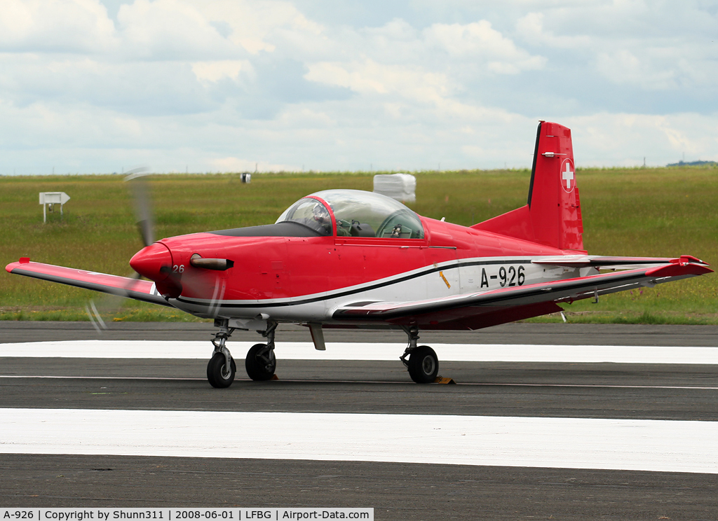 A-926, 1983 Pilatus PC-7 Turbo Trainer C/N 334, Ready for the show...