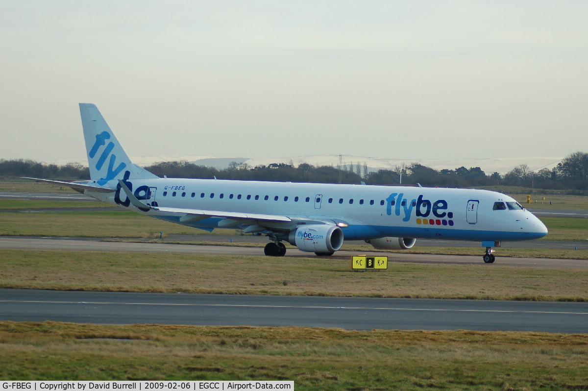 G-FBEG, 2007 Embraer 195LR (ERJ-190-200LR) C/N 19000120, Flybe - Taxiing
