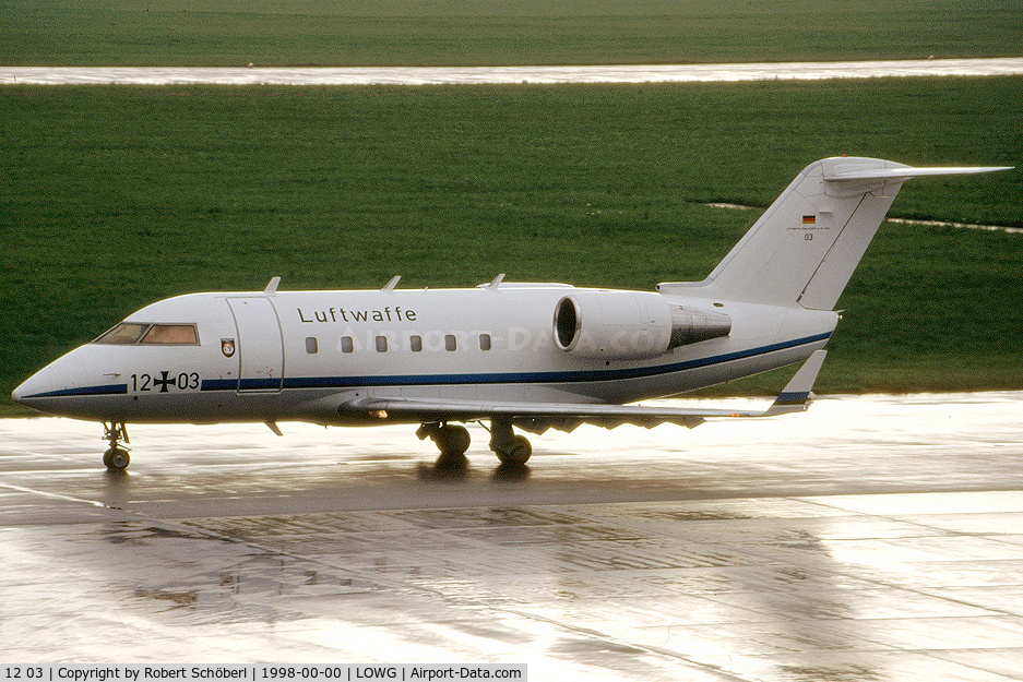 12 03, 1986 Canadair Challenger 601 (CL-600-2A12) C/N 3043, Flight to GRZ/LOWG