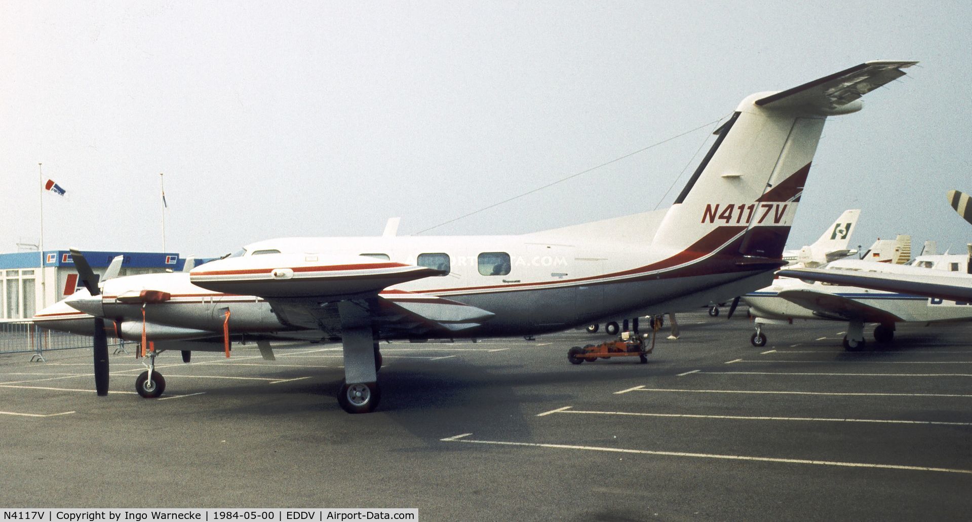 N4117V, 1984 Piper PA-42-720 Cheyenne IIIA C/N 42-5501018, Piper PA-41-720 Cheyenne IIIA at the ILA 1984, Hannover