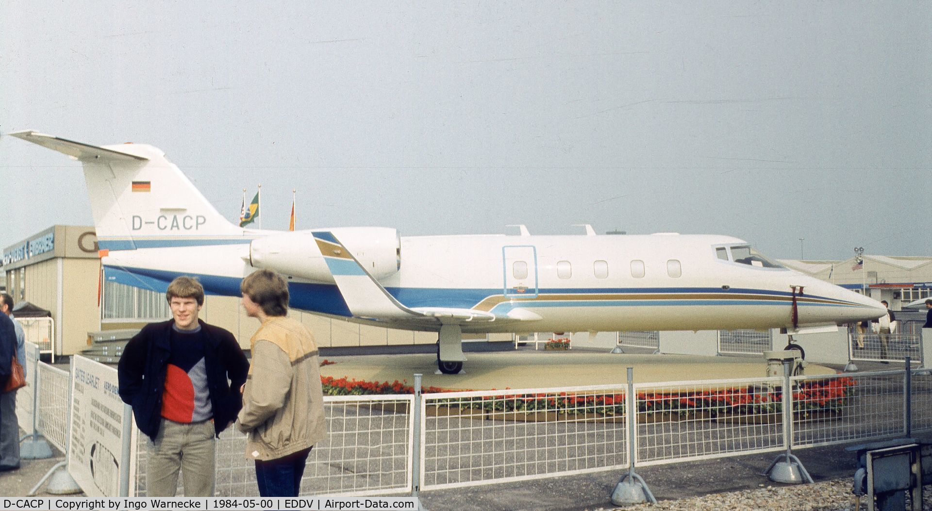 D-CACP, Gates Learjet 55 Longhorn C/N 086, Gates Learjet 55 at the ILA 1984, Hannover