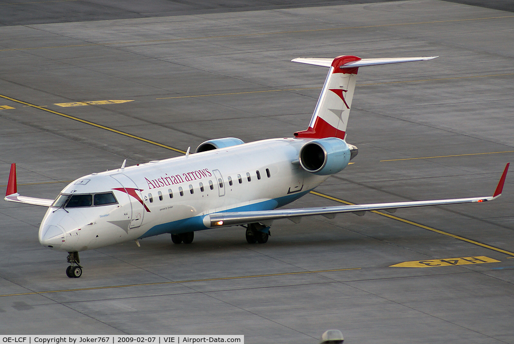 OE-LCF, 1996 Canadair CRJ-200LR (CL-600-2B19) C/N 7094, Austrian arrows Canadair Regional Jet CRJ200LR