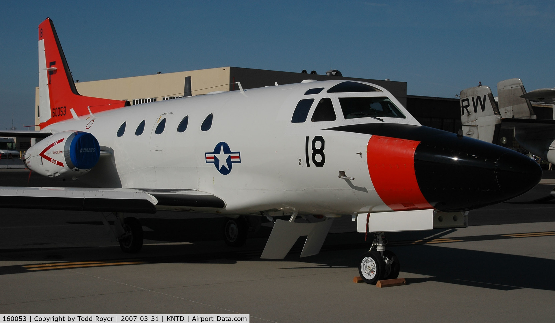 160053, North American Rockwell CT-39G (N-265) Sabreliner C/N 306-104, Point Mugu Airshow 2007