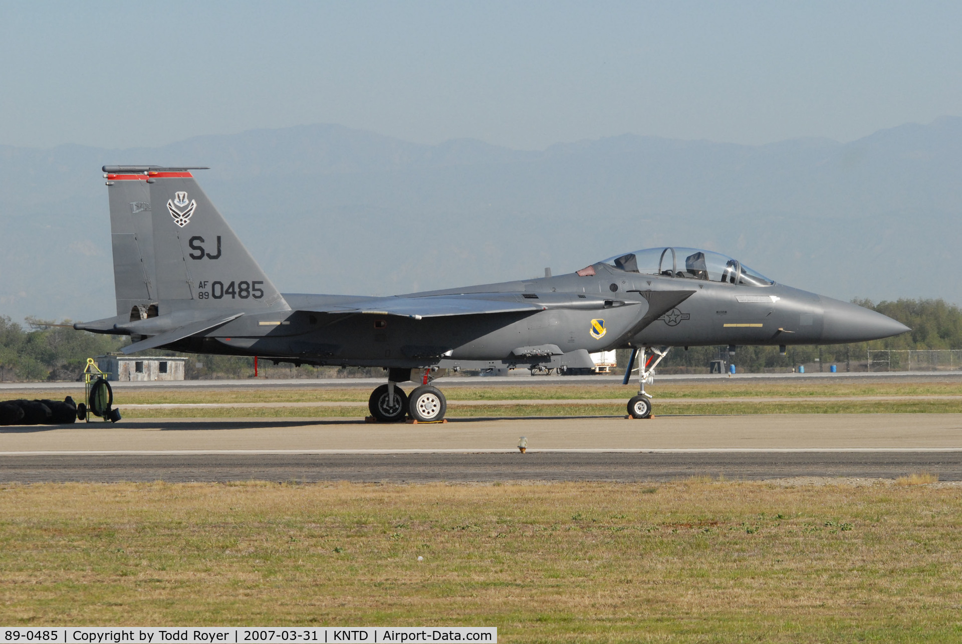 89-0485, 1989 McDonnell Douglas F-15E Strike Eagle C/N 1132/E107, Point Mugu Airshow 2007