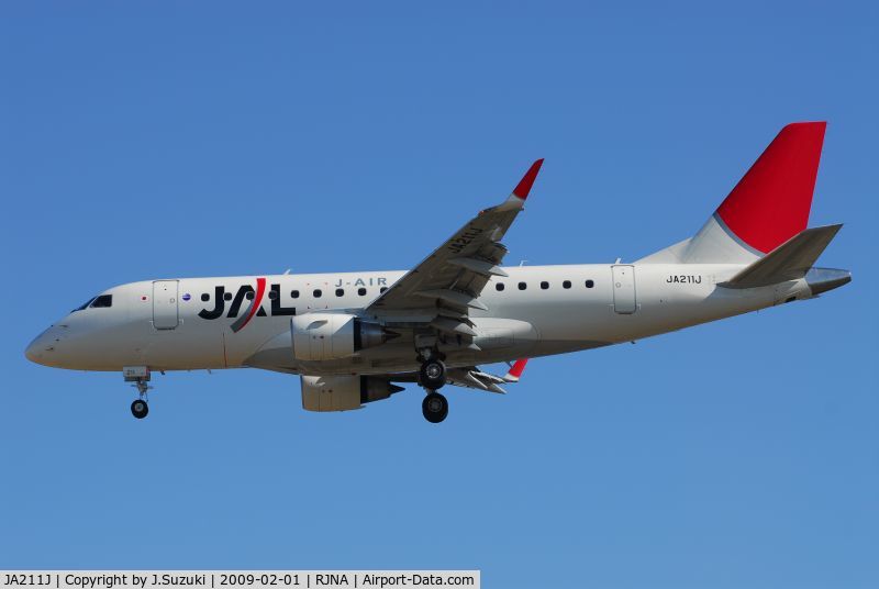 JA211J, 2008 Embraer 170ST (ERJ-170-100ST) C/N 17000251, The first aircraft for J-Air,Corp.