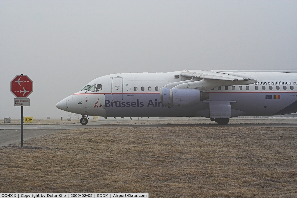 OO-DJX, 1996 British Aerospace Avro 146-RJ85 C/N E.2297, Brüssels Airlines