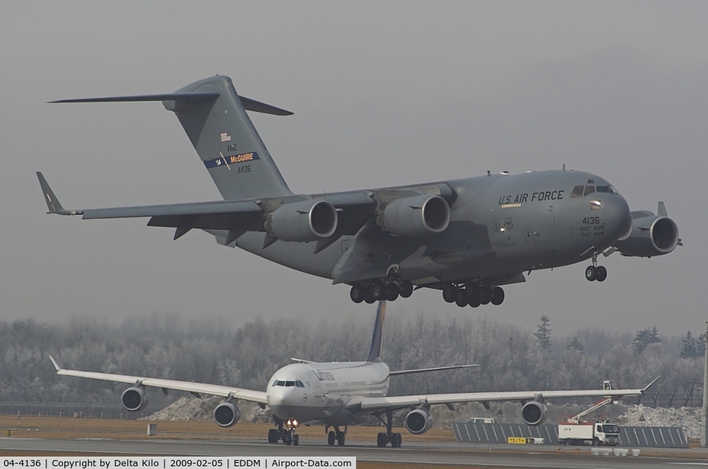 04-4136, 2004 Boeing C-17A Globemaster III C/N P-136, C-17 Globemaster The 305th Air Mobility Wing 