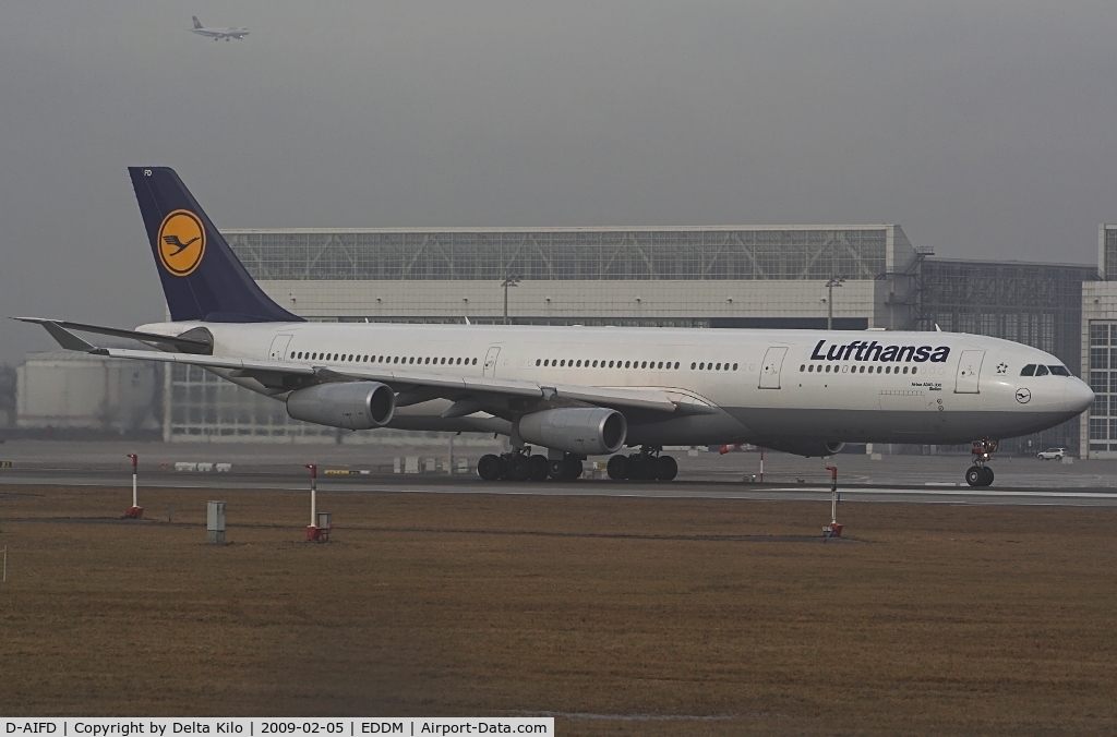 D-AIFD, 2001 Airbus A340-313X C/N 390, Lufthansa  A340 named Gießen