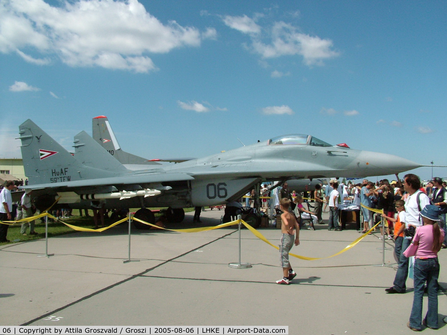 06, Mikoyan-Gurevich MiG-29B C/N 2960535149/4514, Kecskemét, Hungarian Air-Forces Base / LHKE / Hungary - Airshow '2005
