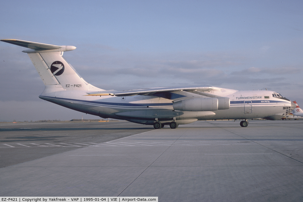 EZ-F421, 1992 Ilyushin Il-76TD C/N 1023498978, Turkmenistan Iljsuchin 76