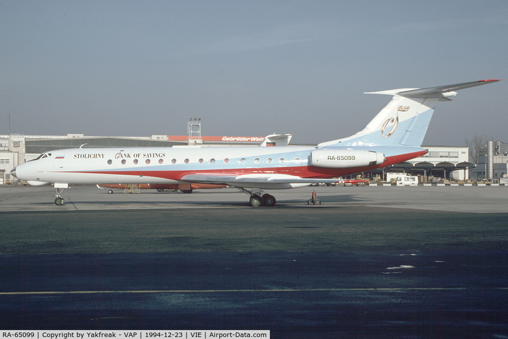 RA-65099, Tupolev Tu-134A-3 C/N 63700, Stolichny Bank of Savings Tupolev 134