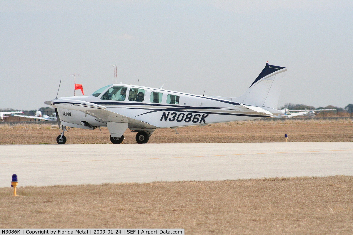 N3086K, 1988 Beech A36 Bonanza 36 C/N E-2406, Beech A36 Bonanza built 1988