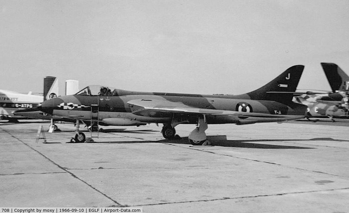 708, Hawker Hunter FGA.9 C/N S4/U/3328, Hawker Hunter FGA.9 Royal Jordanian Air Force, Ex RAF serial XF452 