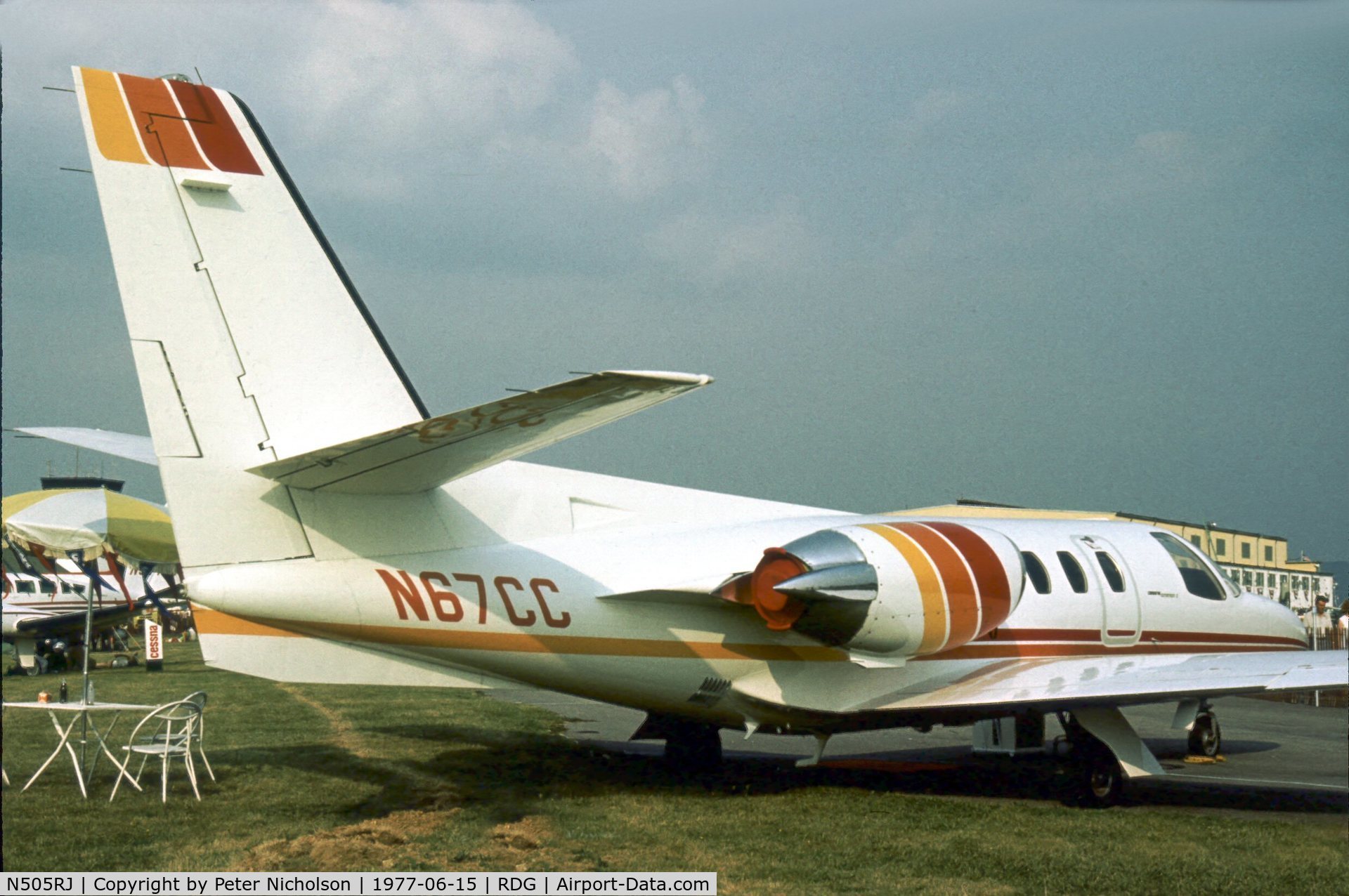 N505RJ, 1977 Cessna 501 Citation I/SP C/N 501-0009, In 1977 this was the Cessna Aircraft Company demonstrator Citation 1/SP at the 1977 Reading Airshow.