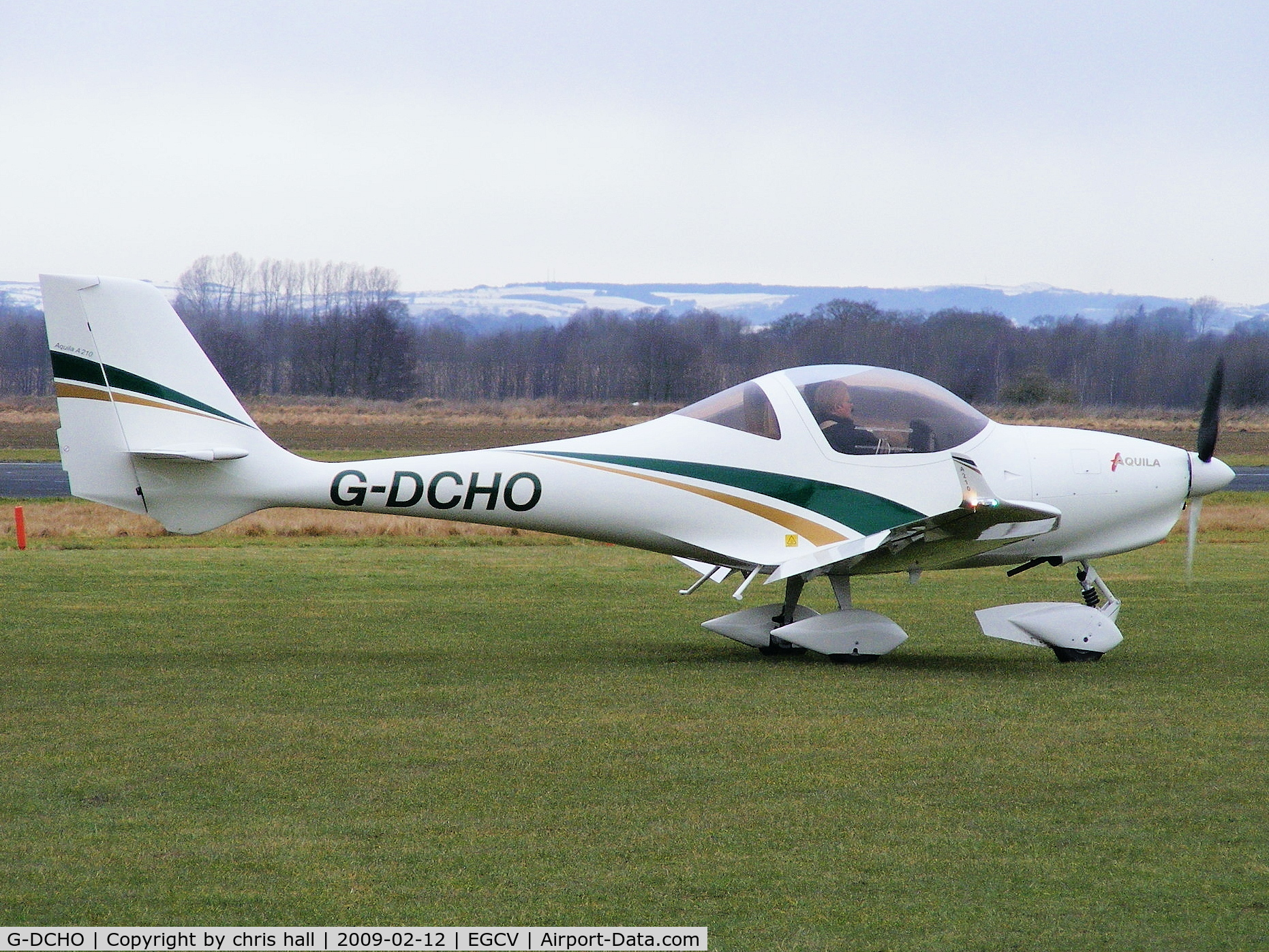 G-DCHO, 2007 Aquila A210 (AT01) C/N AT01-177, on the apron at Sleap