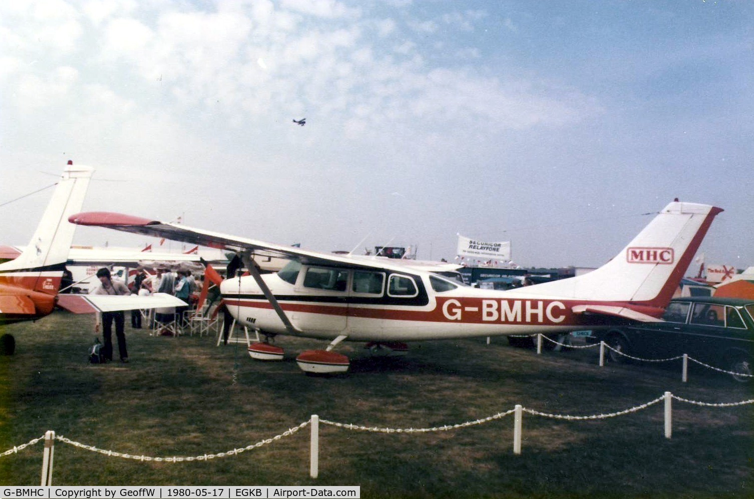 G-BMHC, 1976 Cessna U206F Stationair C/N U206-03427, On the Cessna stand at the 1980 Air Fair